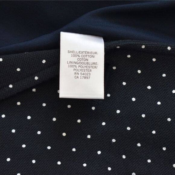 BANANA REPUBLIC Women's Single button Polka dot Blazer Black Size 2 - Picture 7 of 10